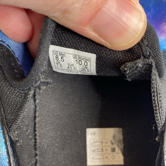 Vans classic galaxy slip on shoes purple blue VGUC women’s 10 ten - Picture 3 of 5